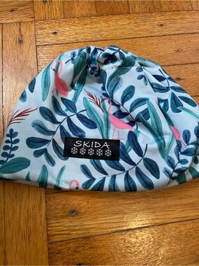 Skida Kids Flamingo Beanie in Teal & Pink